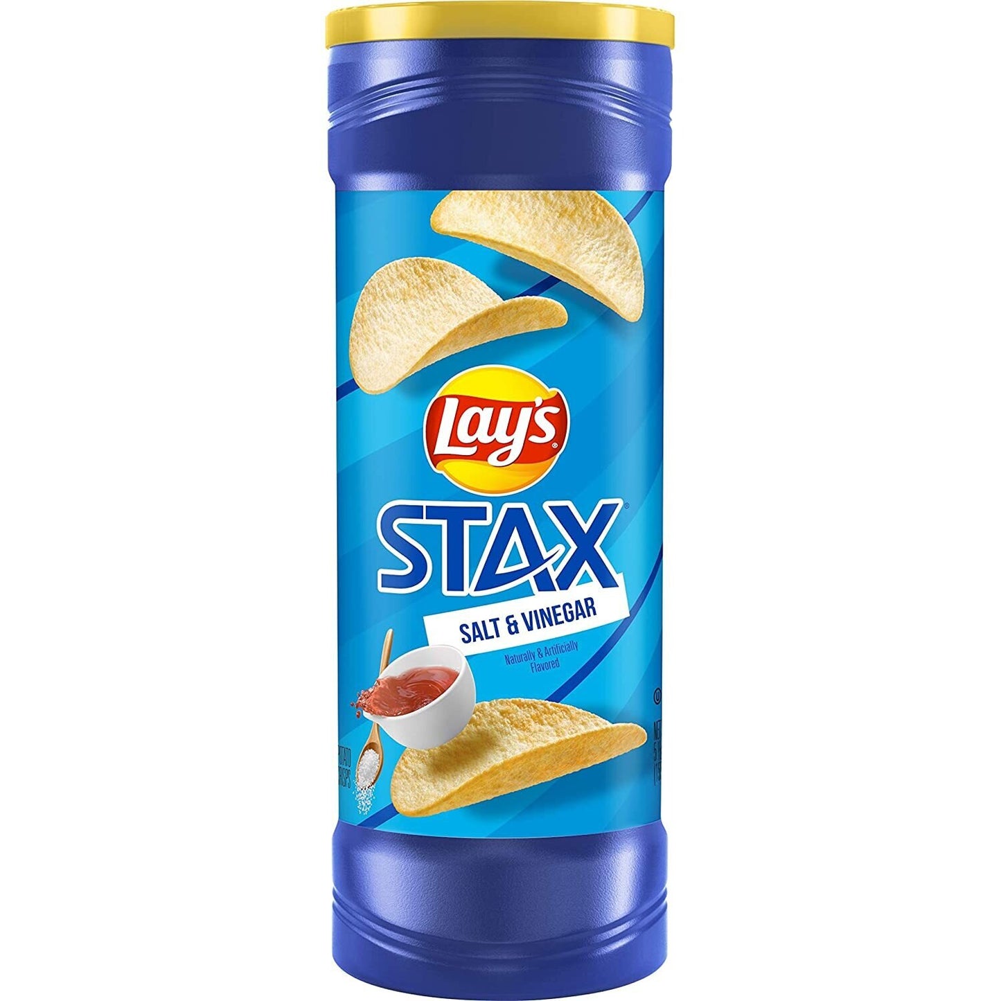 Lays Stax - Salt And Vinegar Chips 155g