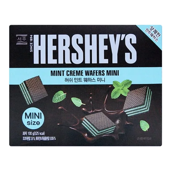 Hershey's Mint Creme Wafers Mini - 100G
