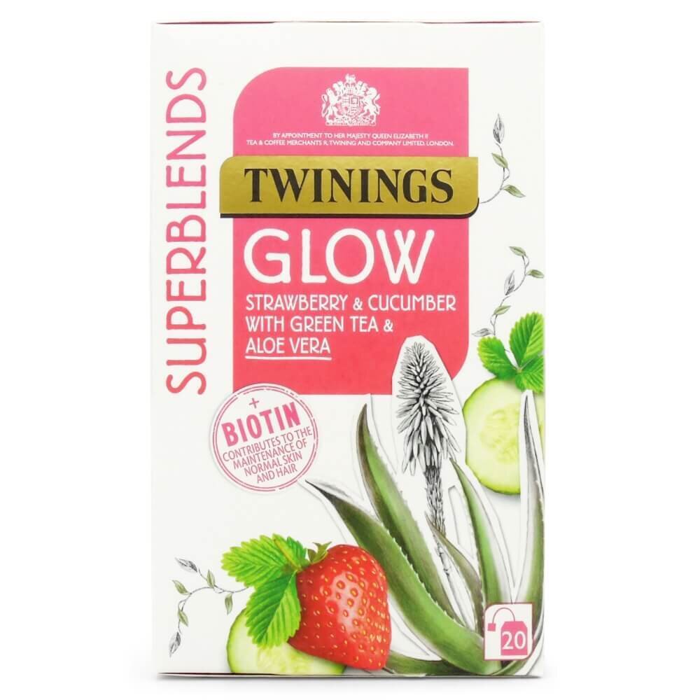 Twinings Superblends- Glow Tea Bags 40g | Imported from UK