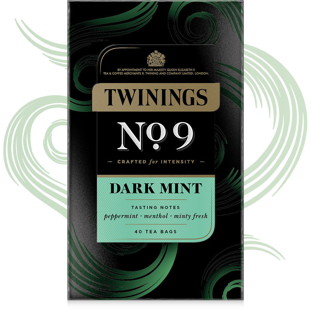 Twinings- No.9 Dark Mint Tea Bags 40g, Imported