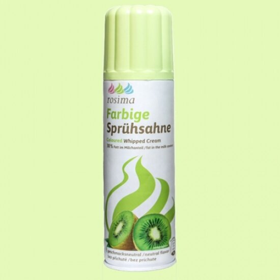 Rosima - Farbige Spruhsahne Grun 250ml