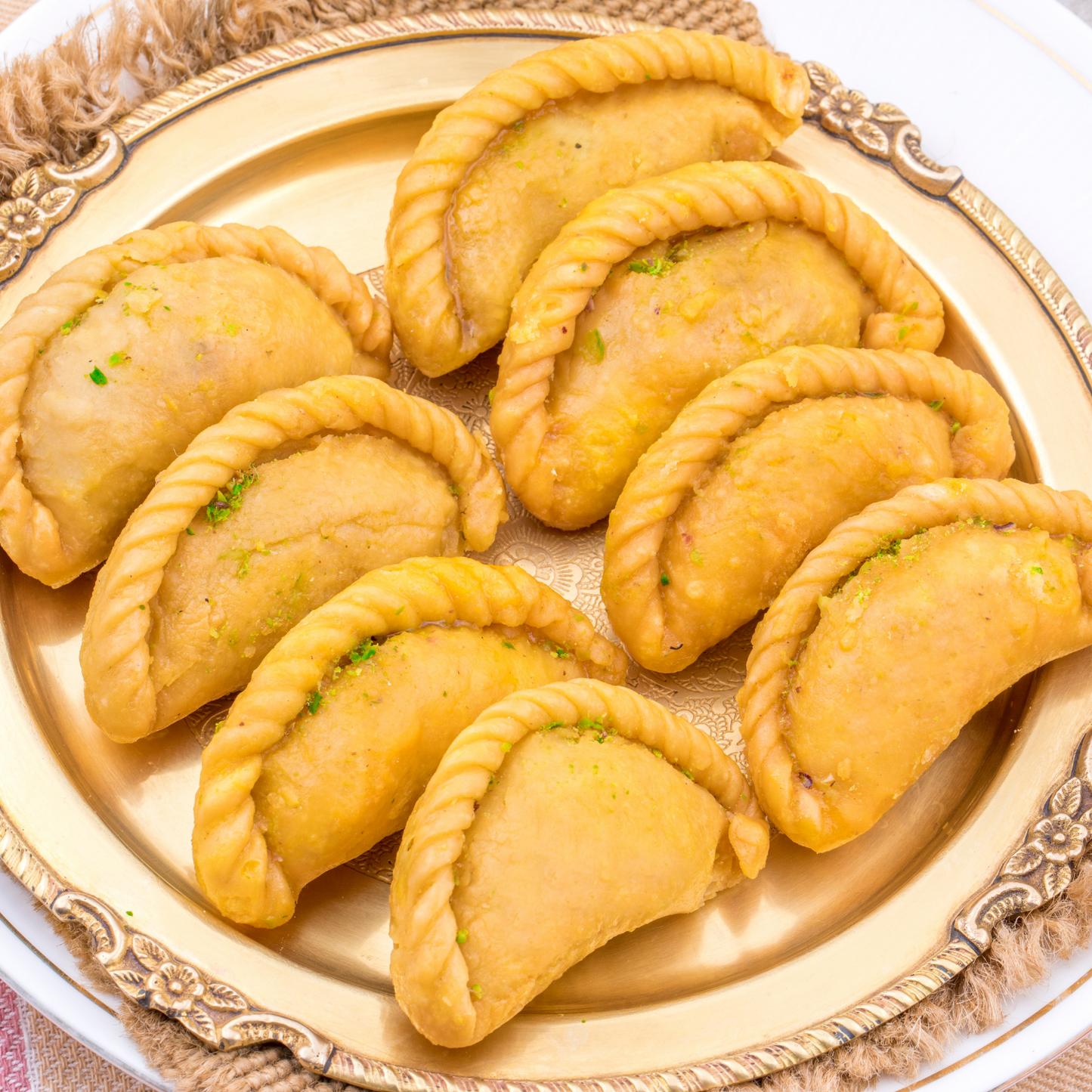 Authentic Holi Special Traditional Ghee Gujiya - 400gm from Bhagwan Das in Allahabad