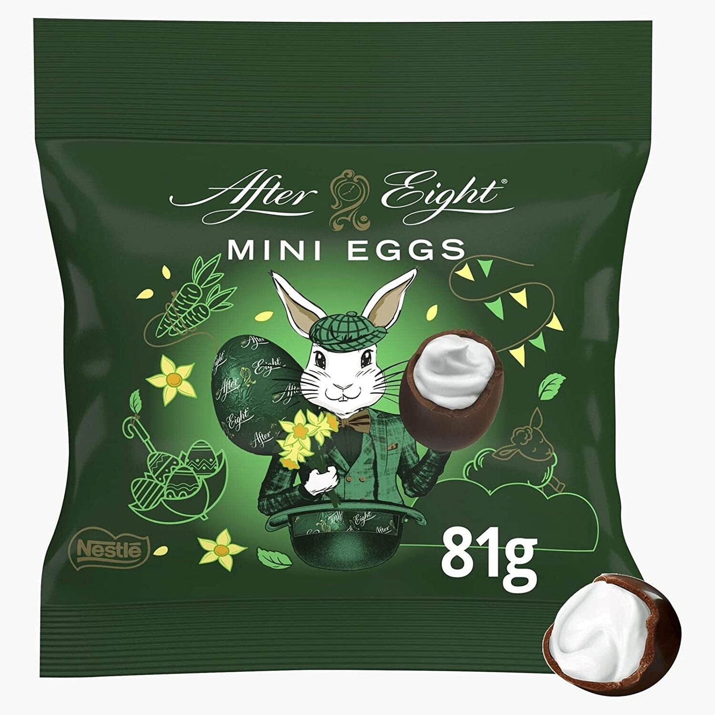 After Eight Mini Easter Eggs Delightfully Minty Dark Chocolate Eggs Delicious 81g | Easter Special Egg Chocolate