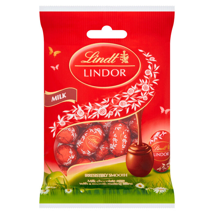 Lindt Lindor Mini Eggs Milk chocolate - 80g | Easter Special Imported Egg Chocolate | Imported | Gluten-Free Chocolate | Vegetarian
