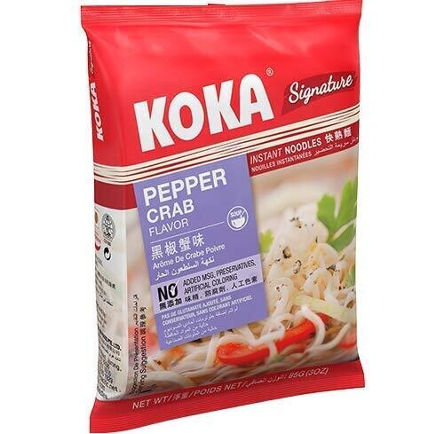 Koka Instant Noodles - Pepper Crab Flavor, 85 g Pouch