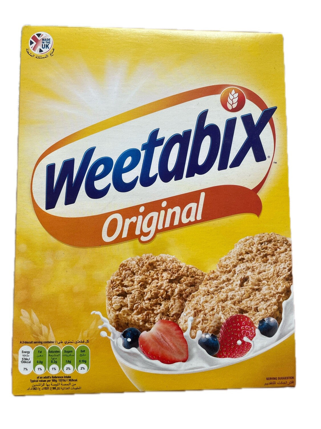 Weetabix Original Whole Grain Wheat Flakes 24pc (Imported from UK), 430g