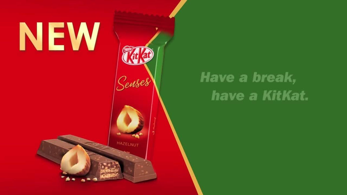 Imported Nestle KitKat Senses Hazelnut Crunch 120g