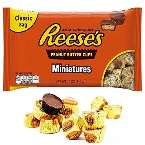 Hershey's Reese's Milk Chocolate Peanut Butter Cups Miniatures - 340G Bag