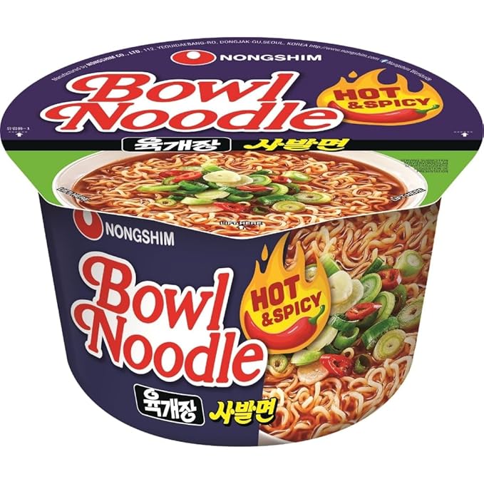 Nongshim Hot & Spicy Bowl Noodles Soup 100G