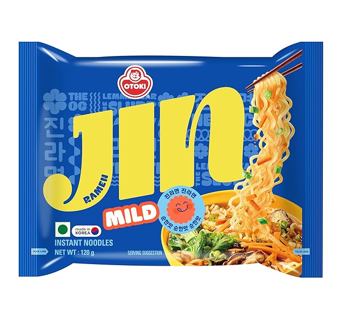 Ottogi Jin Mild Ramen Noodles - 120G