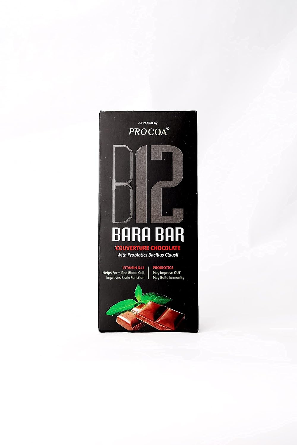 Procoa B12 Bara Bar Couverture Chocolate - 47g