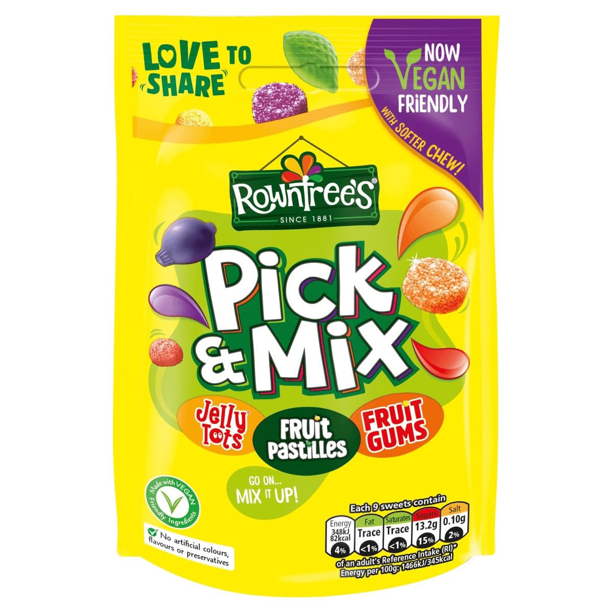 Rowntrees Pick & Mix Pouch Bag 150G