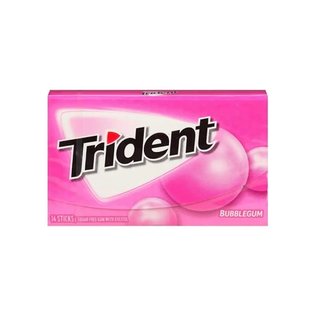 Trident Bubblegum Gums (14 Sticks) 28g