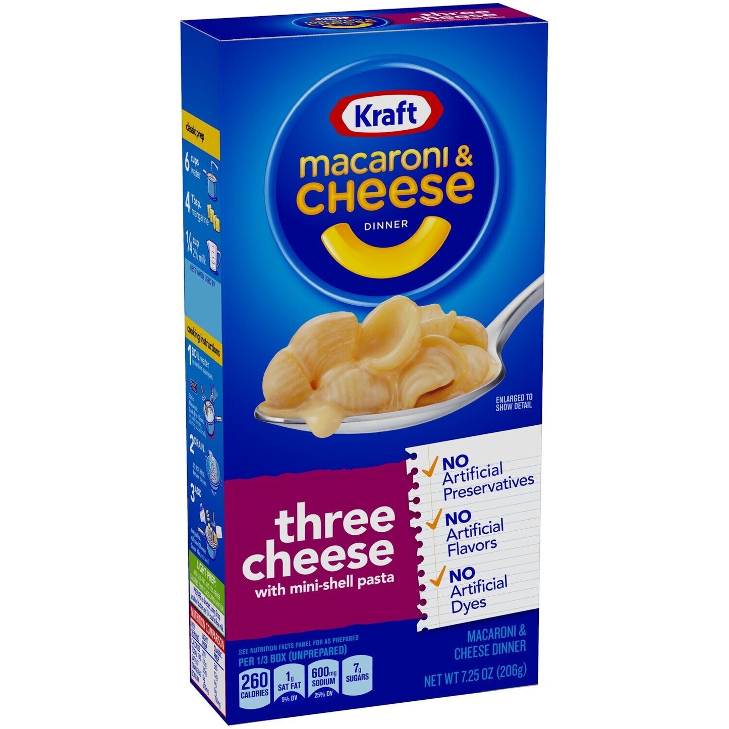 Kraft Macroni Cheese Three Cheese Mini She'Ll Pasta 206G (Made in USA)  | Imported