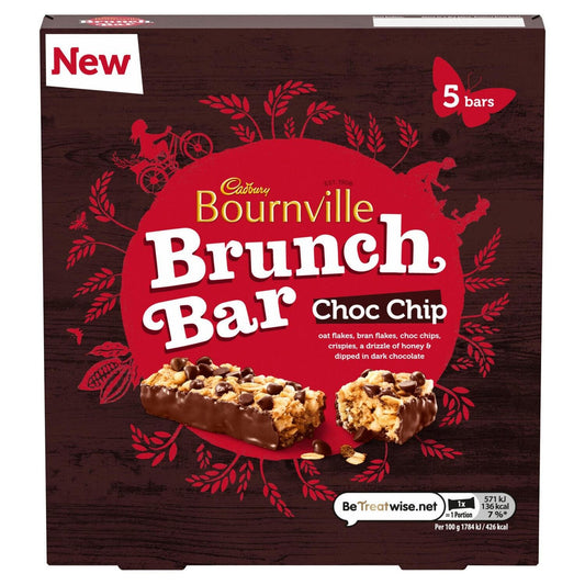 Bournville Brunch Bar Choc Chip 160G