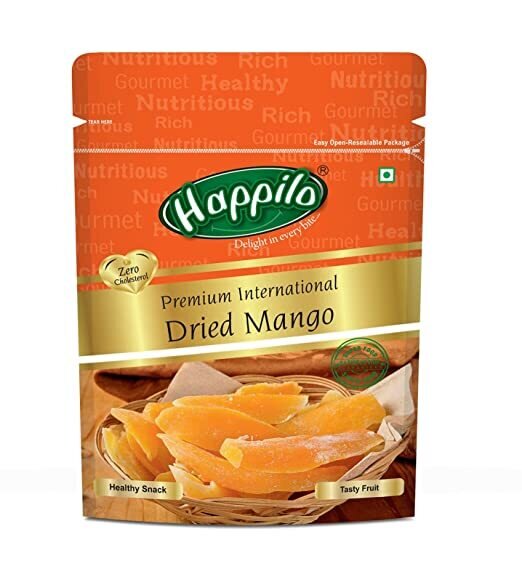 Happilo Premium Dried Mango (200g) - Sweet & Tangy Tropical Delight
