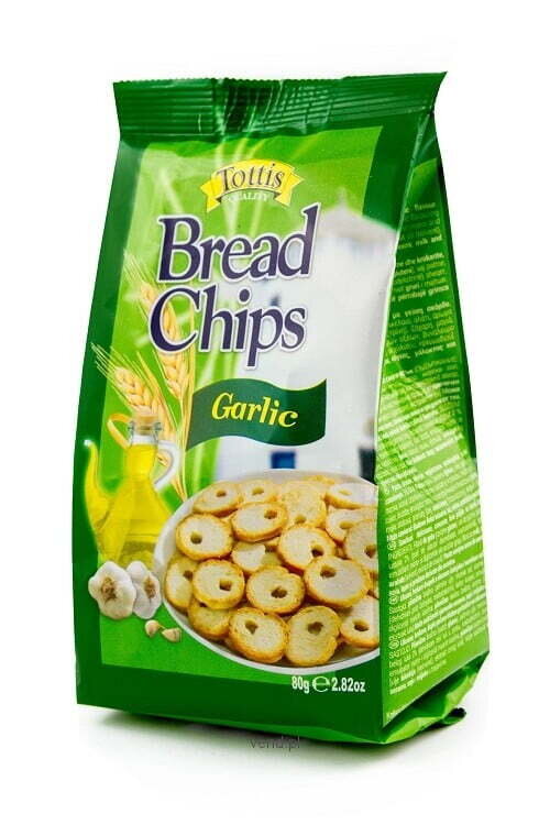 Tottis Bread Chips Garlic 80g