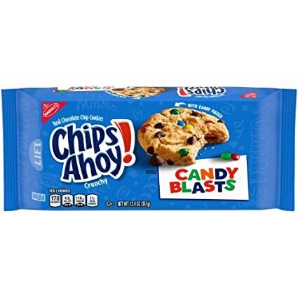 Chips Ahoy Candy Blasts Chocolate Chip Cookies, 351g (Imported)
