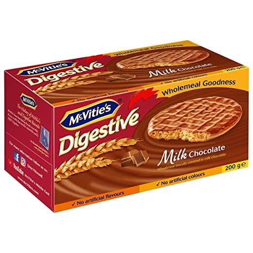 McVitie's Digestive Milk Chocolate Biscuits (200g) - Imported from UK