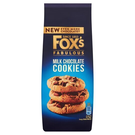 Fox's Fabulous Milk Chocolate Cookies 180G  | Imported