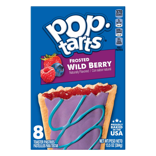 Kelloggs Poptarts Frosted Wild Berry - 384g