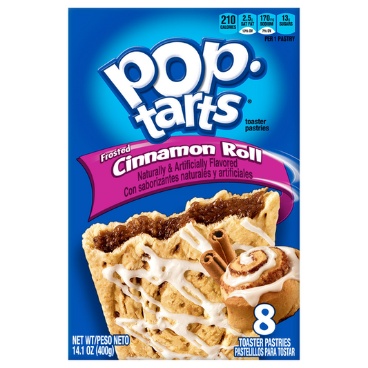 Kelloggs Poptarts Frosted Cinnamon Roll - 384g