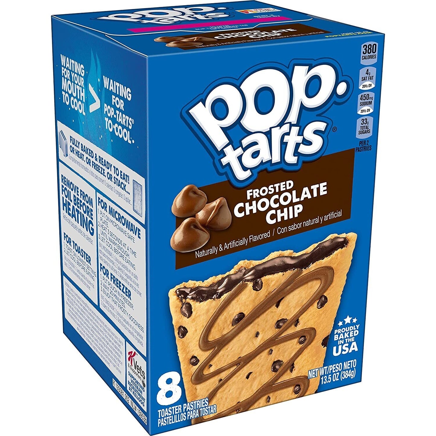 Kellogg's Pop-Tarts Frosted Chocolate Chip (384g) - Imported from USA