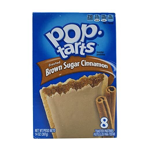 Kellogg's Pop-Tarts Frosted Brown Sugar & Cinnamon (8 Count, 397g) - Imported