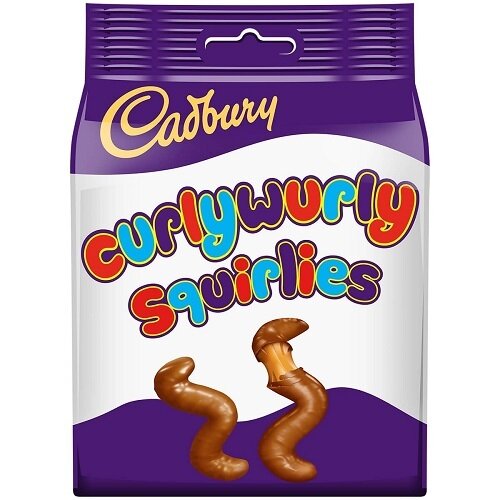 Cadbury Curlywurly Squirlies, Imported Chocolate