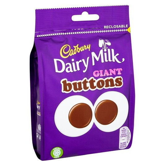 Cadbury Dairy Milk Giant Buttons 95G | Imported From UK