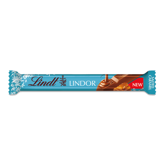 Lindt Lindor Salted Caramel Chocolate Bar 38G, Imported