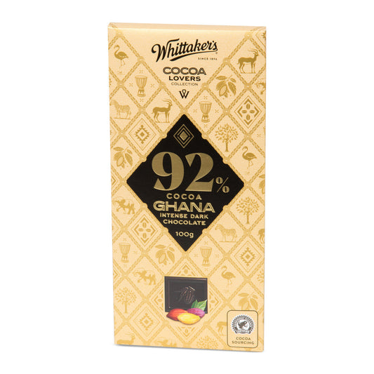 Whittaker's Cocoa Lovers Collection 92% 100G | Imported | Made in New Zealand