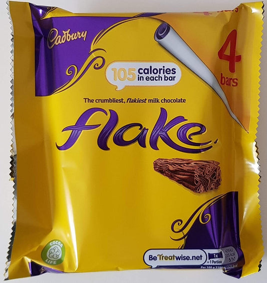 Cadbury Flake Bars (4 Pack) - Imported Chocolate Treat (80g) | From UK