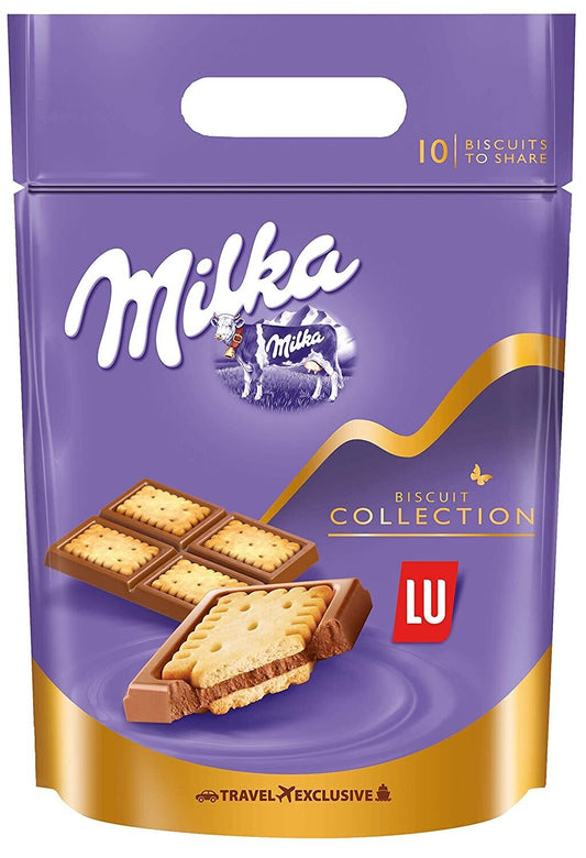 Milka Biscuit Collection Lu Pouch, 350 g   | Melt-Proof packing | 24-hr Dispatch