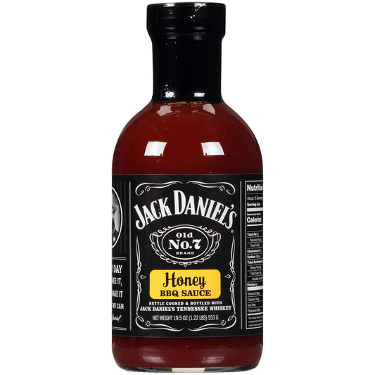 Jack Daniel's Old No. 7 Honey BBQ Sauce (553g) - Authentic American BBQ Flavor