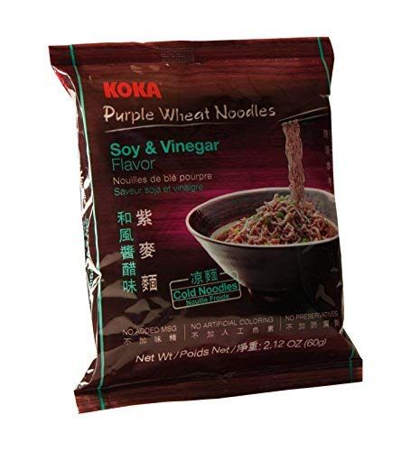 Koka Soy & Vineger Purple Wheat Noodles 60G, Imported