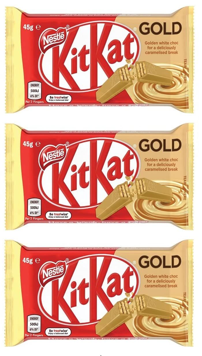 Imported KitKat Gold Chocolate 85g {Pack of 4}