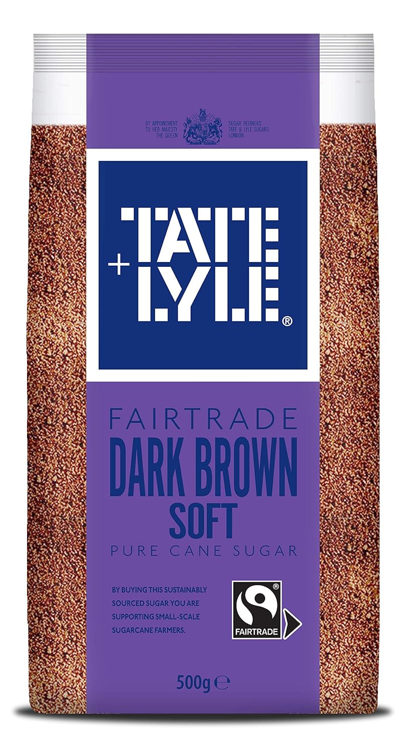 Tate & Lyle Dark Soft Brown Cane Sugar, 17.64 Oz, 500 G | Imported