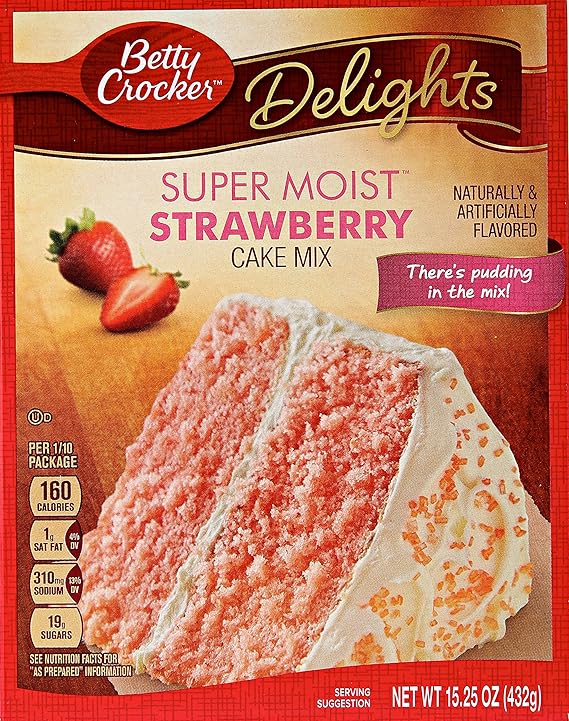 Betty Crocker Strawberry Cake Mix 432G