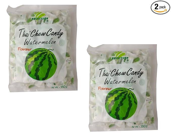 Haoliyuan Thai Chew Candy 350G - Watermelon (Pack Of 2)