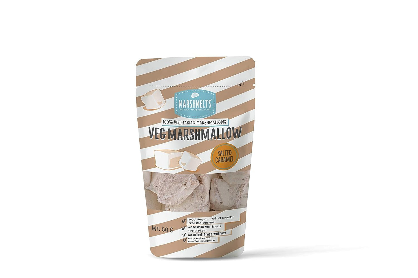 Marshmelts Veg Marshmallow - Salted Caramel (60g)