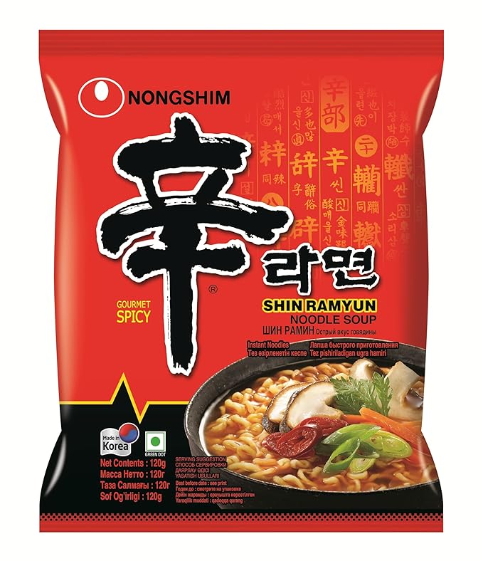 Nongshim Shin Red Super Spicy Noodles - 120G