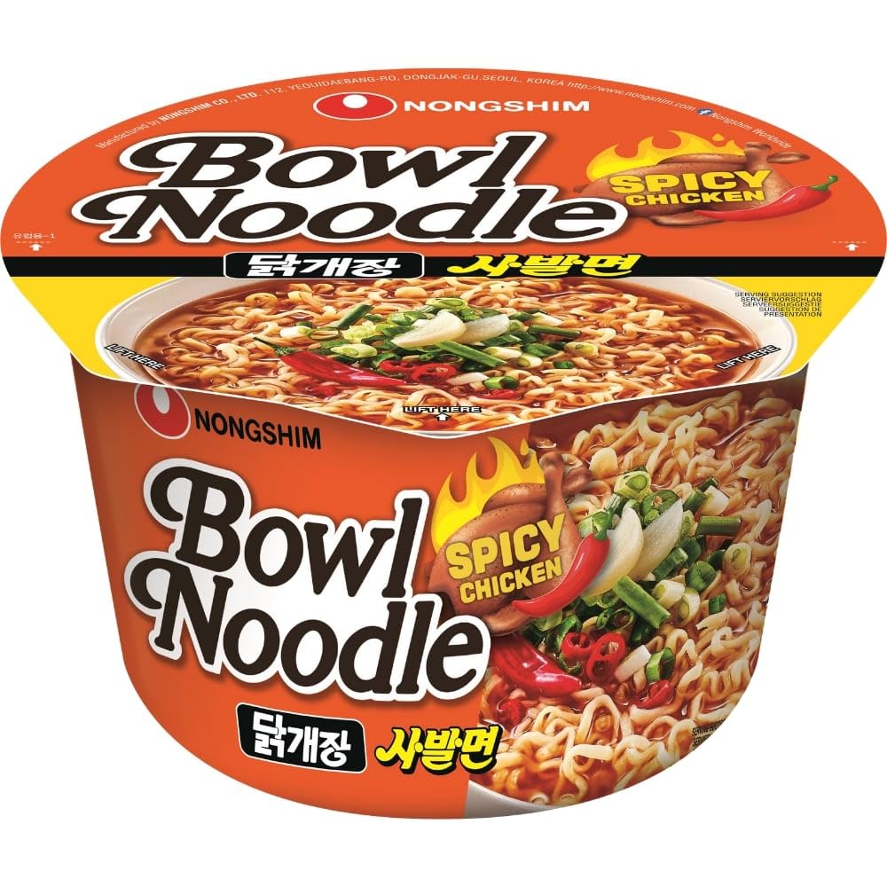 Nongshim Spicy Chicken Bowl Noodles Soup 100G