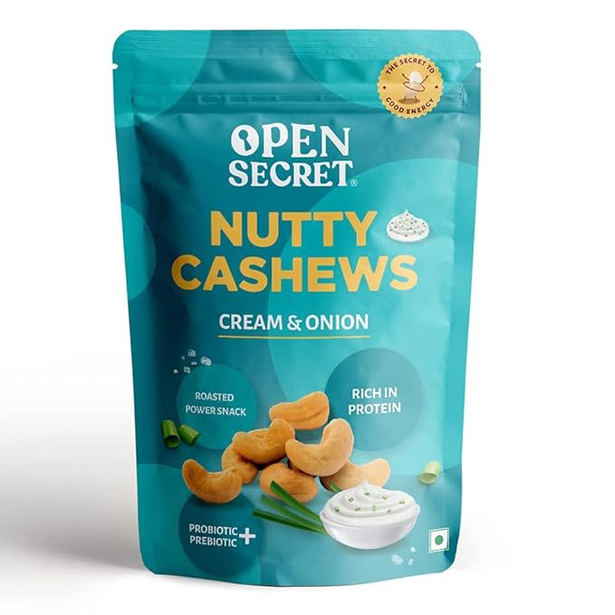 OPEN SECRET NUTTY CASHEWS SNACKS 135G