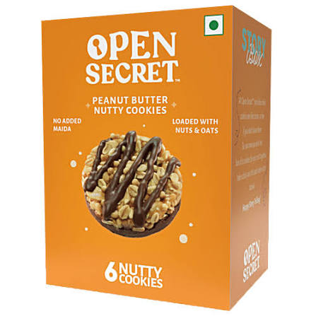 OPEN SECRET PEANUT BUTTER NUTTY COOKIES 75G