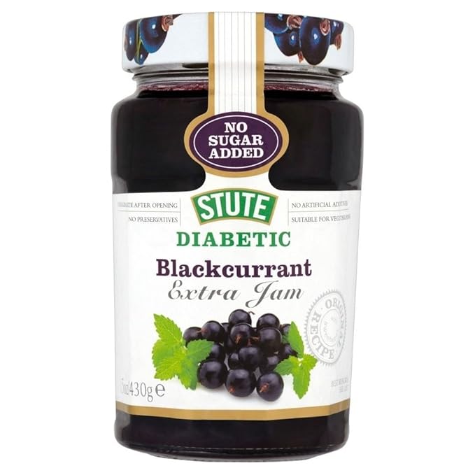 Stute Blackcurrant Jam 430G (No Sugar Added)