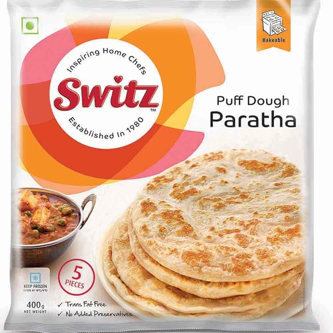 Switz Puff Dough Paratha (5Pcs) 400G